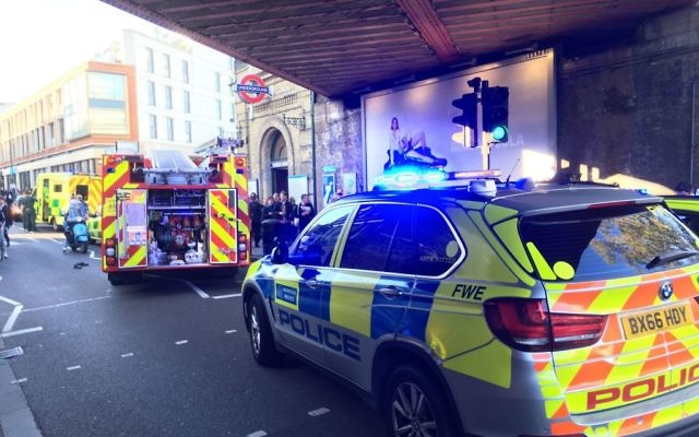 Emergency services attending an incident at Parsons Green station in west London amid reports of an explosion. 

Photo credit: Richard Aylmer-Hall/PA Wire