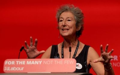 Naomi Wimborne-Idrissi of Jewish Voice for Labour, at the party's annual conference in 2017
Photo credit: Gareth Fuller/PA Wire