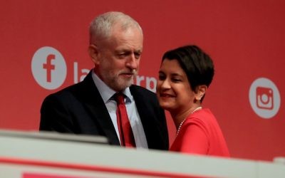 Labour Party leader Jeremy Corbyn with Shadow Attorney General, Baroness Chakrabarti, who published a report into anti-Semitism in June 2016


Photo credit: Gareth Fuller/PA Wire
