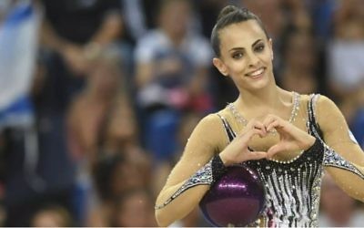 Linoy Ashram became the first Israeli gymnast to win a medal in the all-round competition at the World Championships