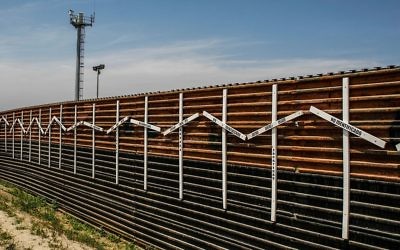 The Wall at the border of Tijuana, Mexico and San Diego, US