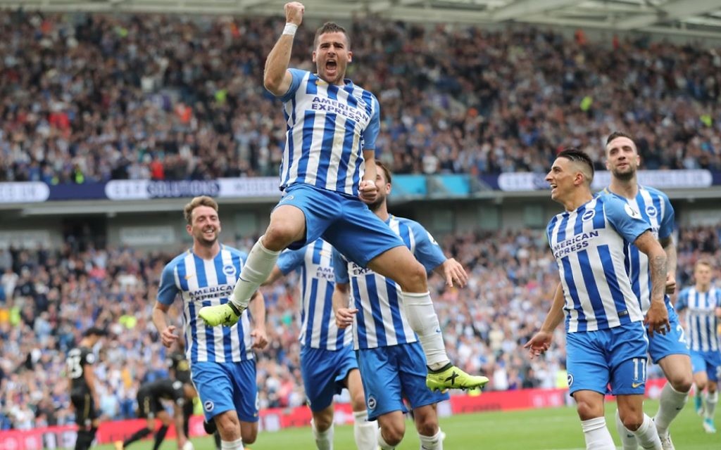 Tomer Hemed celebrates his match-winner against Newcastle