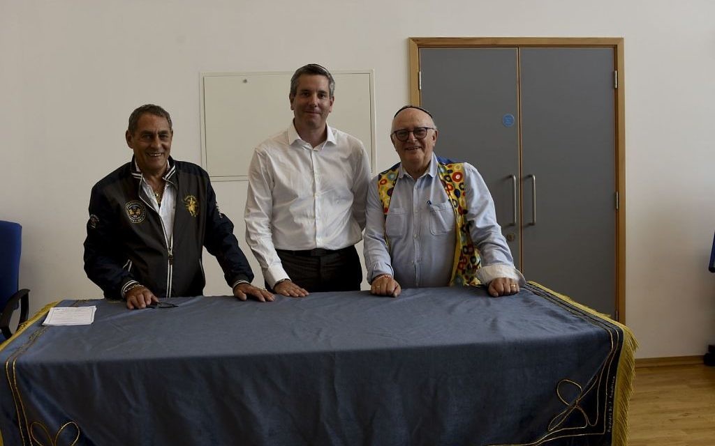 From left-right: Ellis Slater, lay leader, James Ward and Adrian Korsner