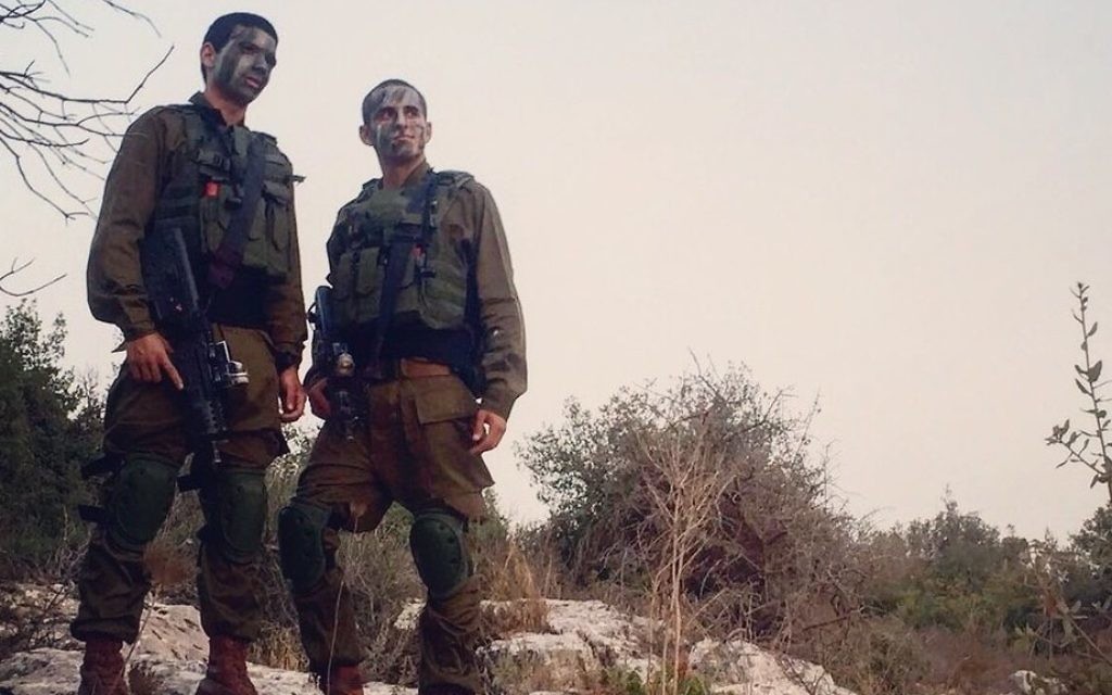 Brothers in arms: Oren Ivgi, Maor Shevah and Stephen Epstein agree that life in the Israeli army suits them down to the ground
