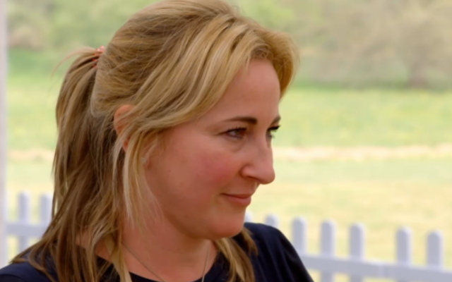 Stacey Hart on the Great British Bake Off on episode 2