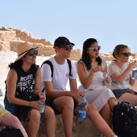 The Real Deal participants on Masada
