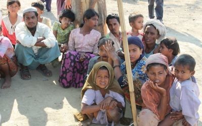 Displaced Rohingya people in Rakhine State