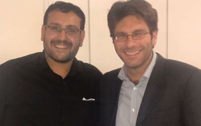 Mustafa Field (left)  and Rabbi Natan Levy (right), of the Faiths Forum for London.