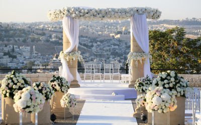 A chuppah overlooking the Kotel is just one of the magical things available in Israel