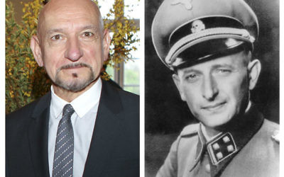 Sir Ben Kingsley (left) and notorious Nazi Adolf Eichmann