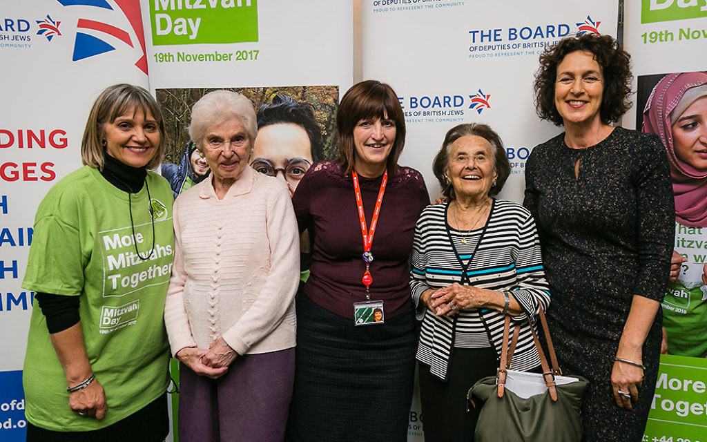 Karen Lee MP with Laura Marks, Gillian Merron and Holocaust survivors - picture by Yakir Zur