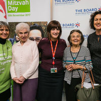 Karen Lee MP with Laura Marks, Gillian Merron and Holocaust survivors - picture by Yakir Zur
