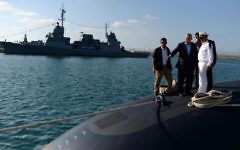 Benjamin Netanyahu on a submarine (Kobi Gideon GPO via JINIPIX) Benjamin Netanyahu on a submarine (Kobi Gideon GPO via JINIPIX)