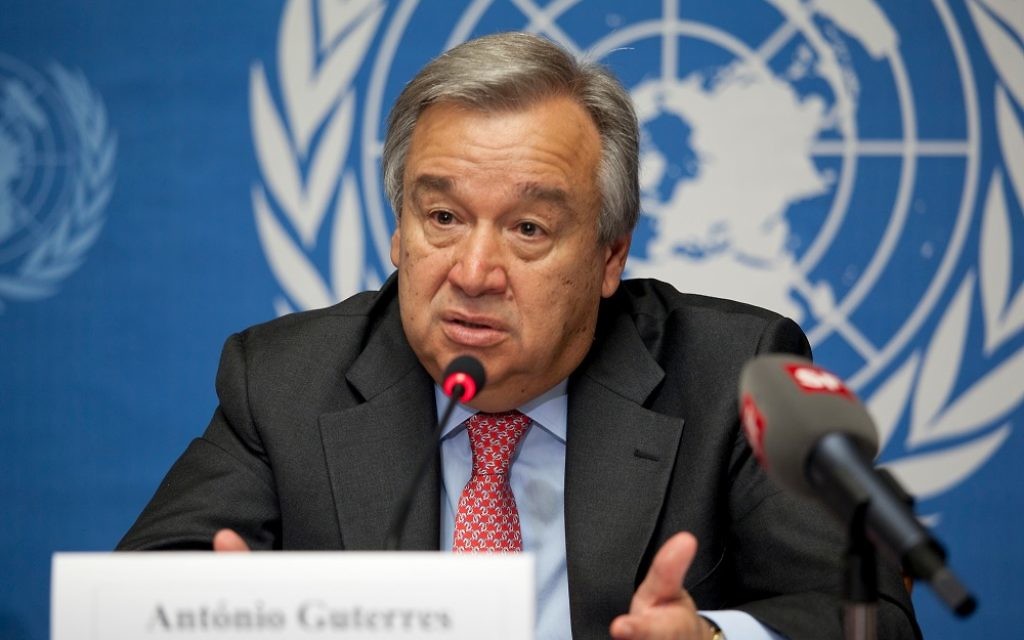 UN Secretary-General Antonio Guterres