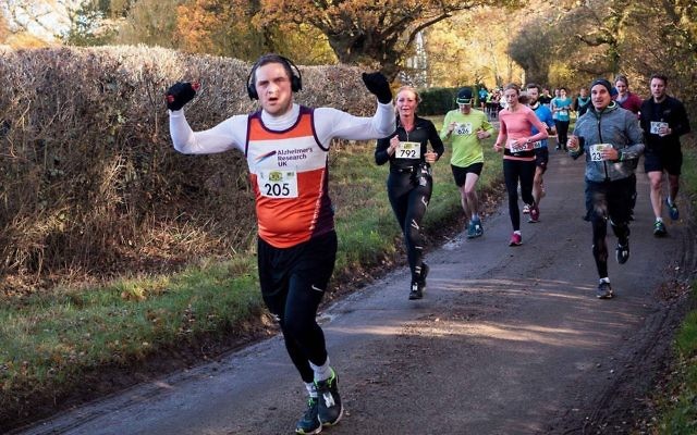 David Blitz competing at last weekend's Hertfordshire Half Marathon