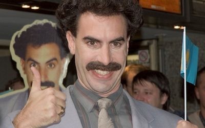 Sacha Baron Cohen in character as Borat