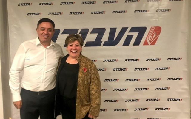 Emily Thornberry with Avi Gabbay, the Labour leader in Israel