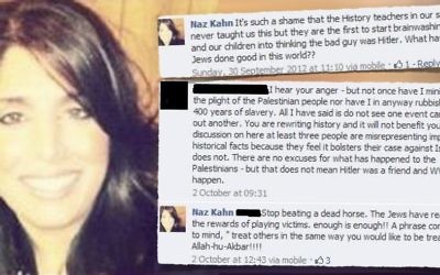 Some of Naz Khan's tweets. 

Graphic: Campaign Against Antisemitism