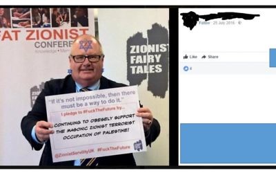 One of the anti-Semitic posts from the member in question, this time attacking Sir Eric Pickles