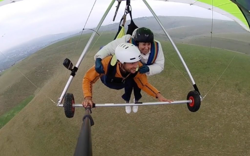Sarah Barnett took to the skies for Camp Simcha