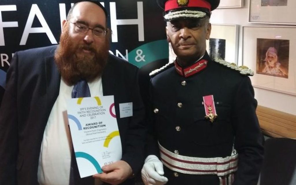 Shmuel Yosef Davidsohn and Lord Lieutenant of London Kenneth Olisa