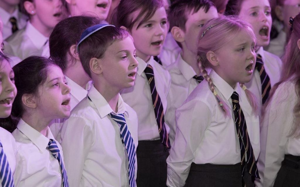 Students at the new school