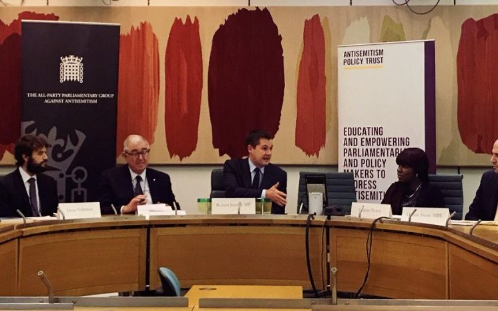 Shakira Martin (second right) at the meeting in parliament