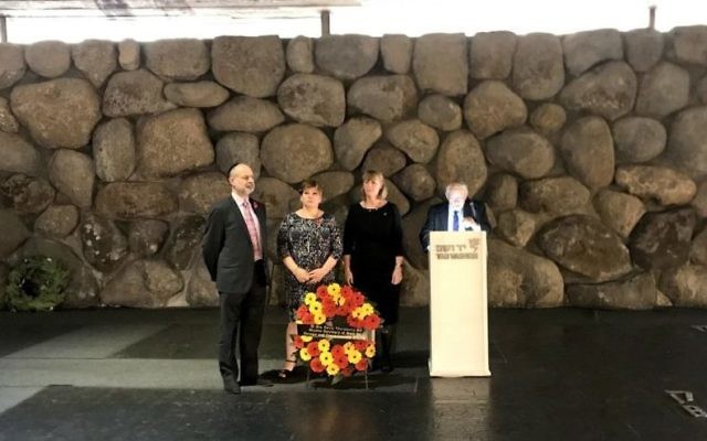 Emily Thornberry pays respects to the victims of the Holocaust at Yad Vashem, with Joan Ryan of LFI and Fabian Hamilton