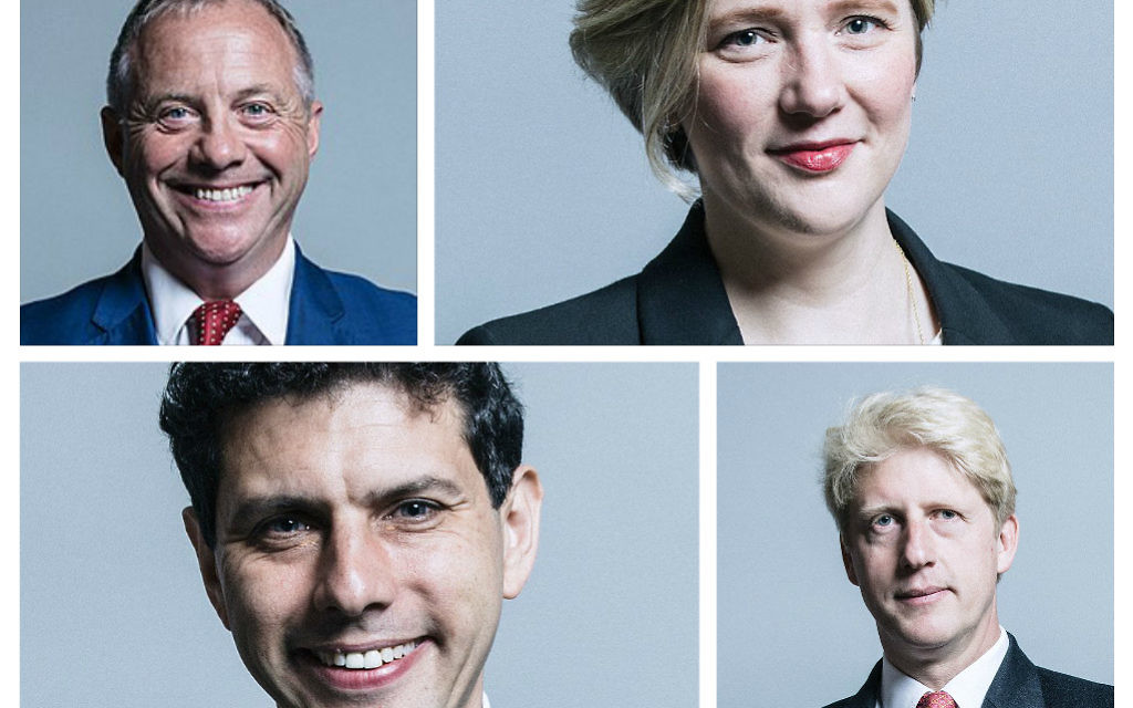 Top: John Mann and Stella Creasy. Bottom: Alex Sobel and Jo Johnson.