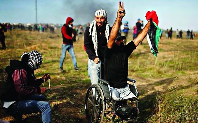 Wheelchair bound amputee Ibrahim Abu Thurayya,was killed during a protest