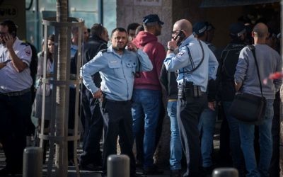 The Scene of a terror attack where a Palestinian man stabbed an Israeli man at the Central Bus Station in Jerusalem, on December 10, 2017. Photo by: JINIPIX