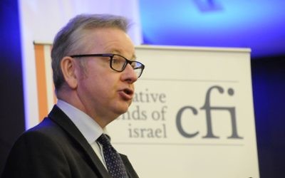 Michael Gove addressing the annual CFI lunch