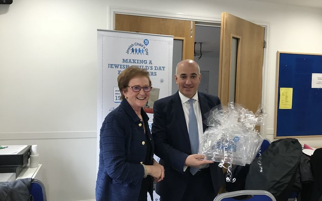 Joy Moss MBE alongside new chairman, Charles Spungin