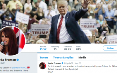 Jayda Francen's Twitter account is now adorned with a picture of President Donald Trump