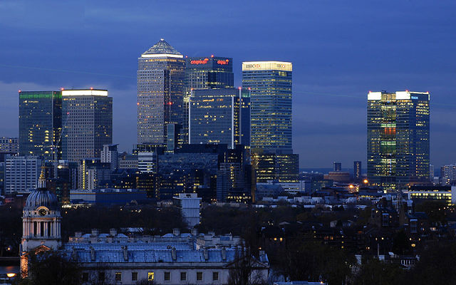 London's financial hub of Canary Wharf sees a lot of international banking and trade