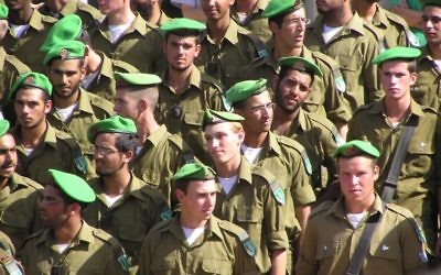 IDF Nahal Brigade soldiers on their regular service
