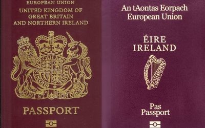 A UK and Irish passport