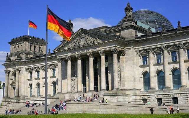 Reichstag building in Berlin, seat of the Bundestag