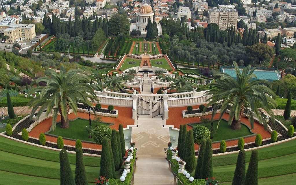 Bahá'í gardens in Haifa, Israel.