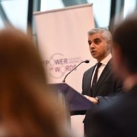 Sadiq Khan speaking at the Holocaust Memorial Day event at City Hall
