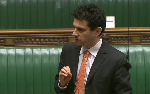 Alex Sobel speaking in Parliament.