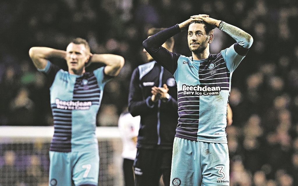 Joe Jacobson cut a frustrated figure at White Hart Lane, last season after the Premier League side scored an injury time winner
