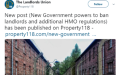 The initial tweet sent by the Landlord's Union
