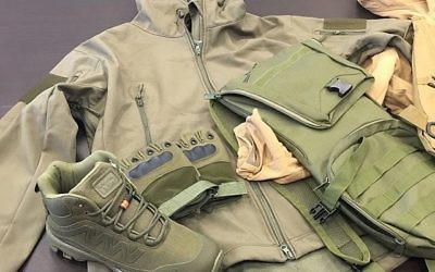 Military gear being smuggled to Gaza, seized at Ashdod port   (Israel Tax Authority/Ashdod customs via Times of Israel)