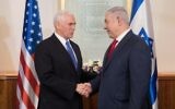 VP Mike Pence (left) is greeted by Israeli Prime Minister Benjamin Netanyahu  in January 2018