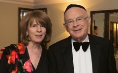 Eric Moonman with his wife, Gillian