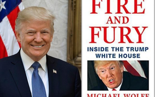 President Donald Trump(left) and Fire and Fury
