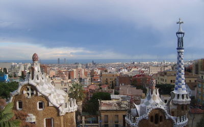The view of Barcelona from Gaudí's Park Güell