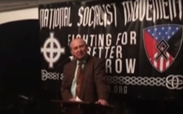 Art Jones speaking at a National Socialist Movement event