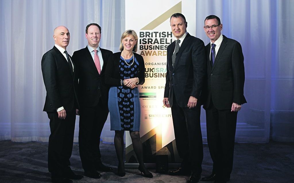 L-R: Leon Blitz, Hugo Bieber, Nicola Cobbold, Erel Margalit, Mark Regev